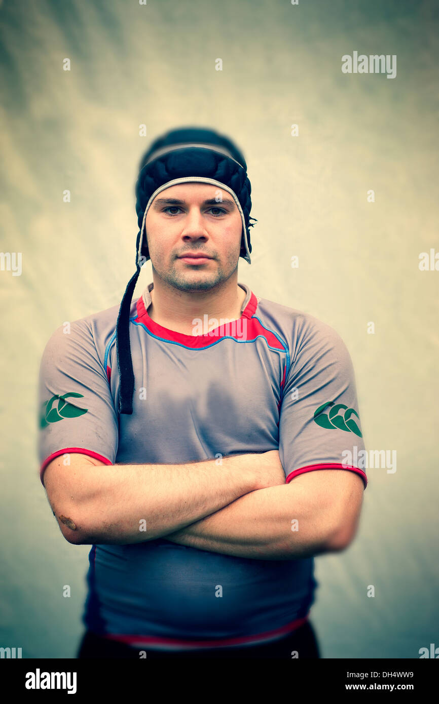 joueur de rugby à XV Banque D'Images