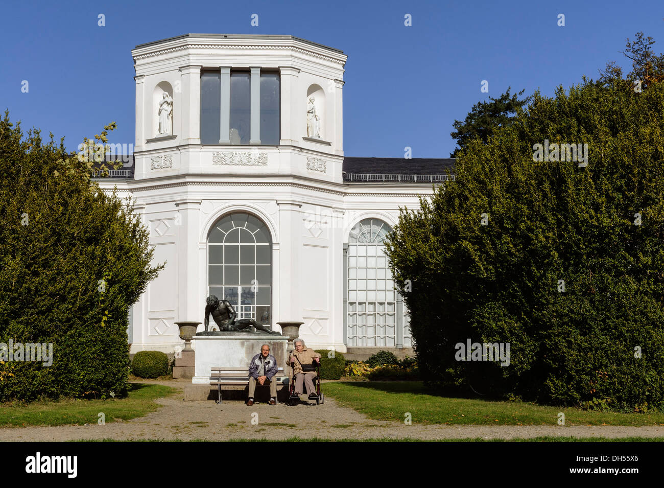 Orangerie dans le parc du château de Putbus, île de Rugia (Ruegen) Mecklenburg-Hither Occidentale, Allemagne Banque D'Images