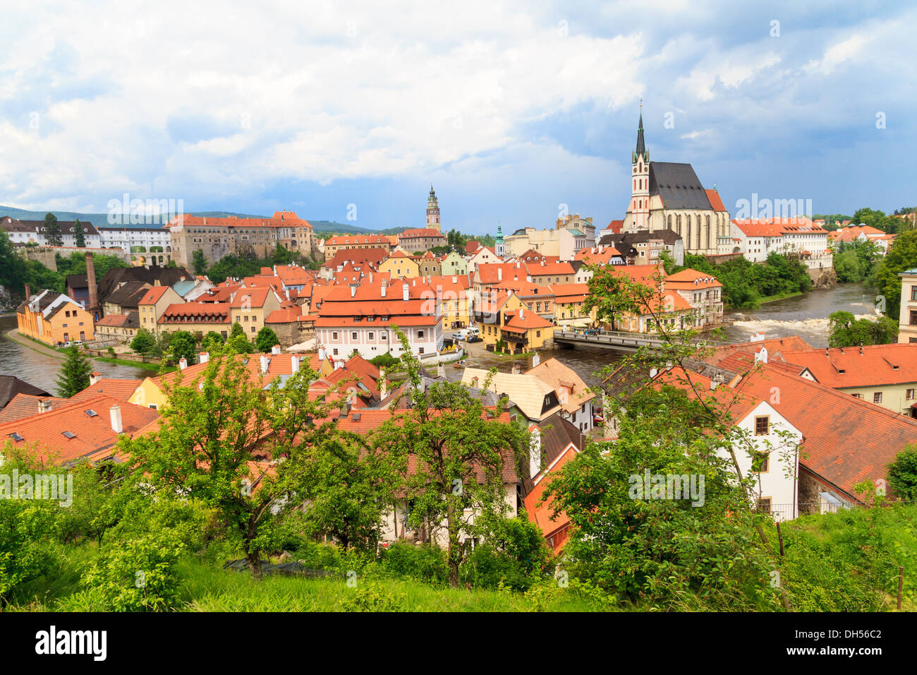 Cesky Krumlov / Krumau, Site du patrimoine mondial de l'UNESCO Banque D'Images
