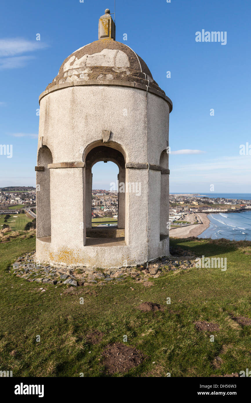 Temple de la colline de Doune / Banff Aberdeenshire, Ecosse Macduff Banque D'Images