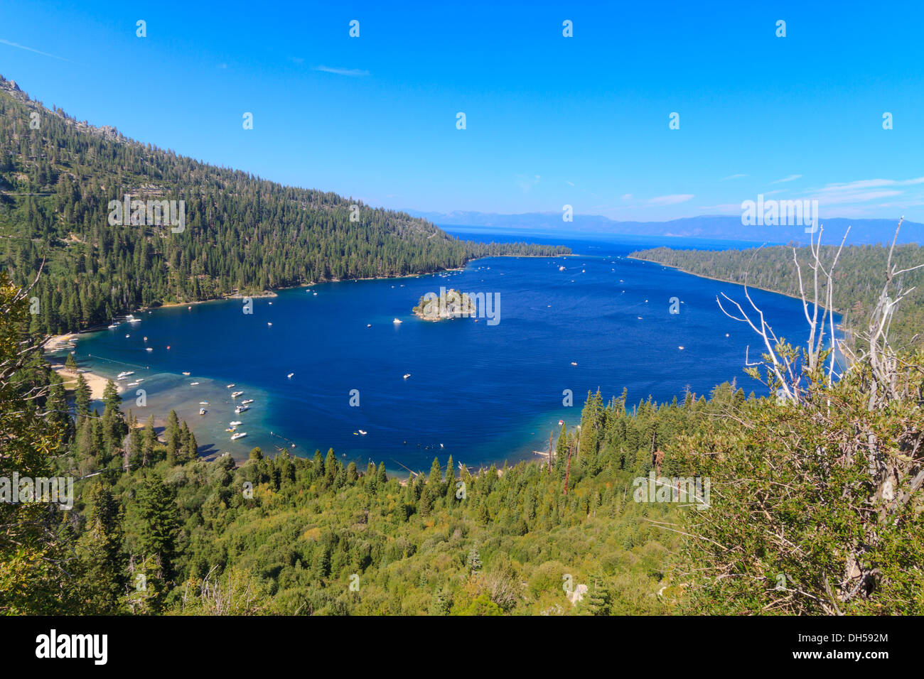Emerald Bay, Lake Tahoe, California Banque D'Images