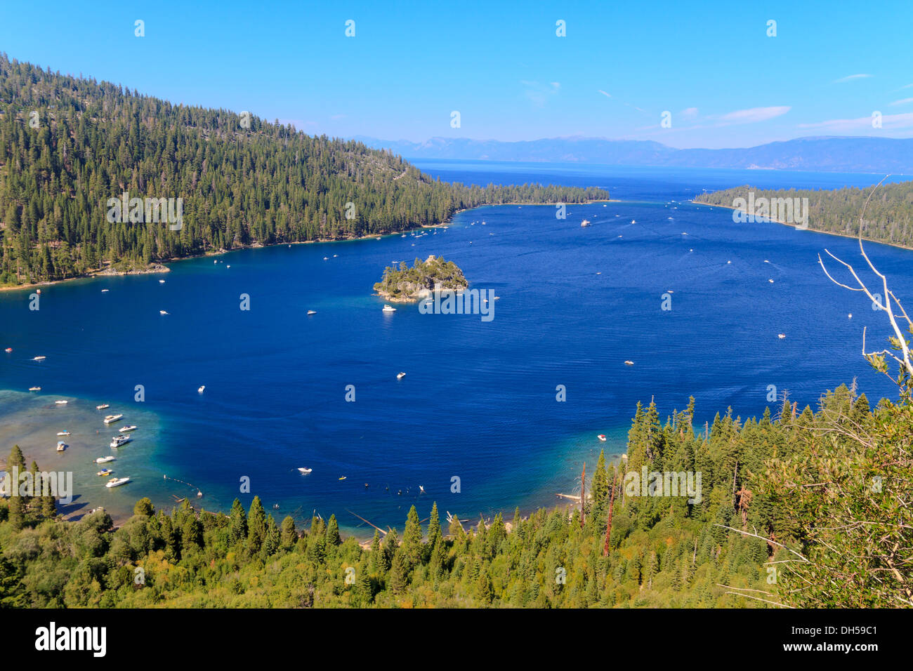 Emerald Bay, Lake Tahoe, California Banque D'Images