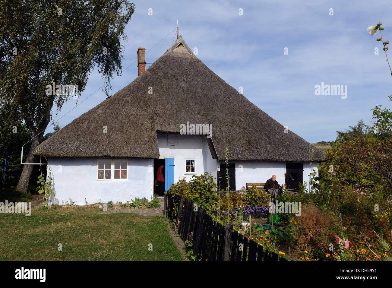 Maison de la veuve du pasteur (18.c..) dans la région de Rügen (île de Rugia (Ruegen) Mecklenburg-Hither Occidentale, Allemagne Banque D'Images