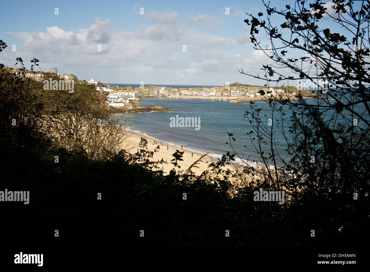 La plage de Porthminster St Ives Cornwall landscape Banque D'Images