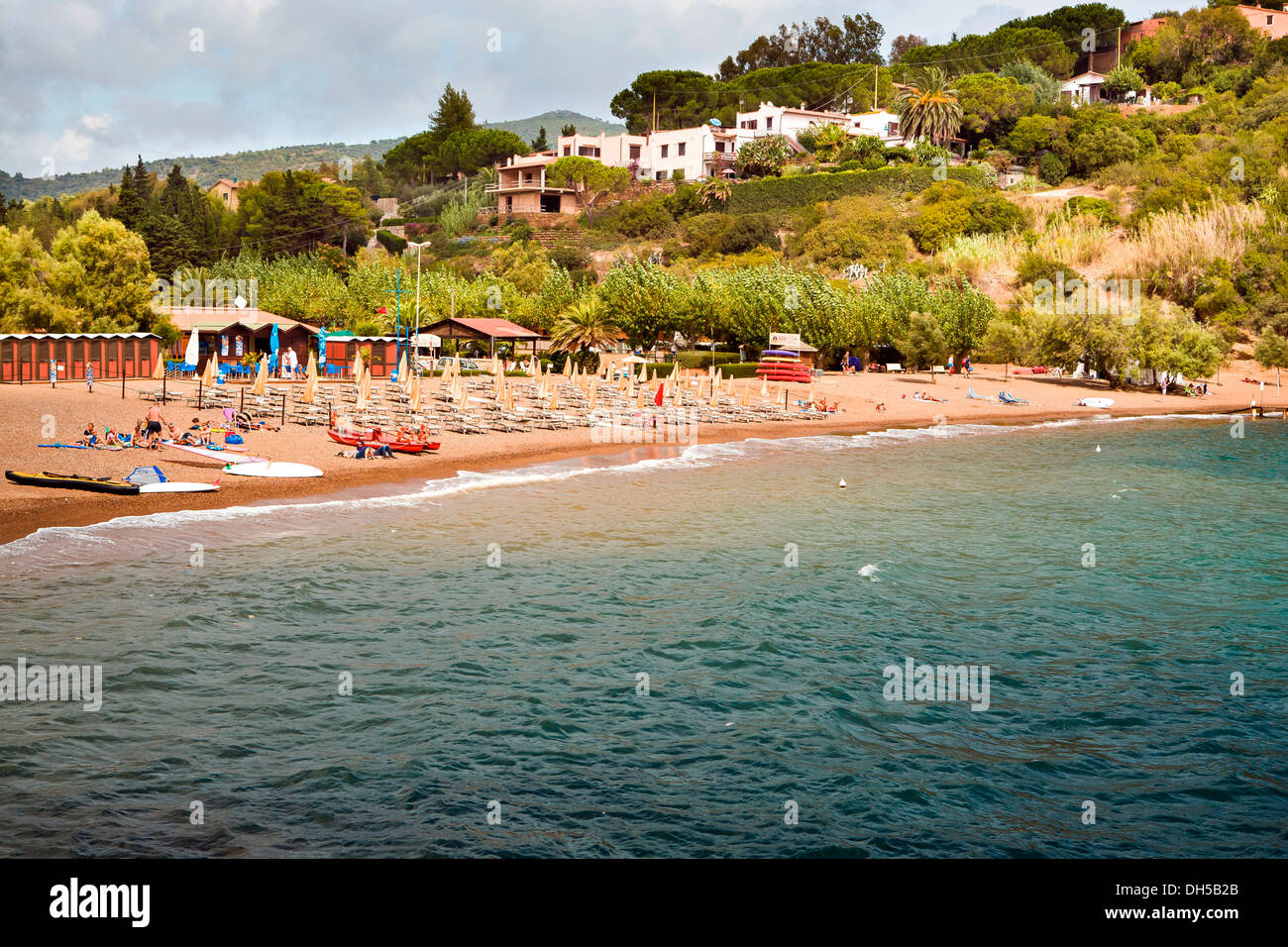 Barbarossa beach, Porto Azzuro, Elba Island, Italy, Europe Banque D'Images