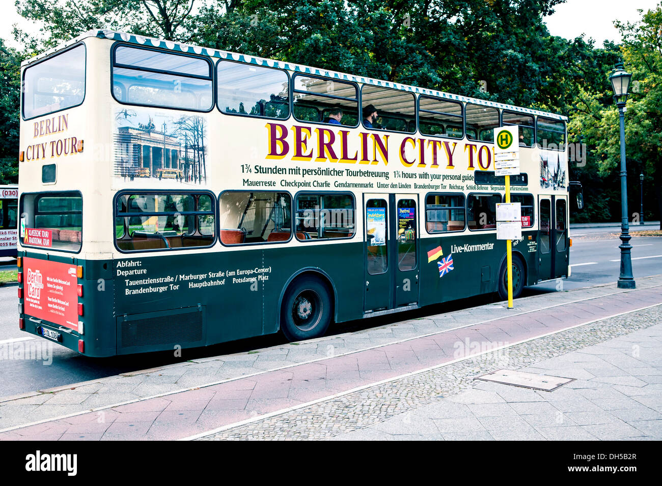 Tour de ville en bus Berlin-Tiergarten, Berlin Banque D'Images
