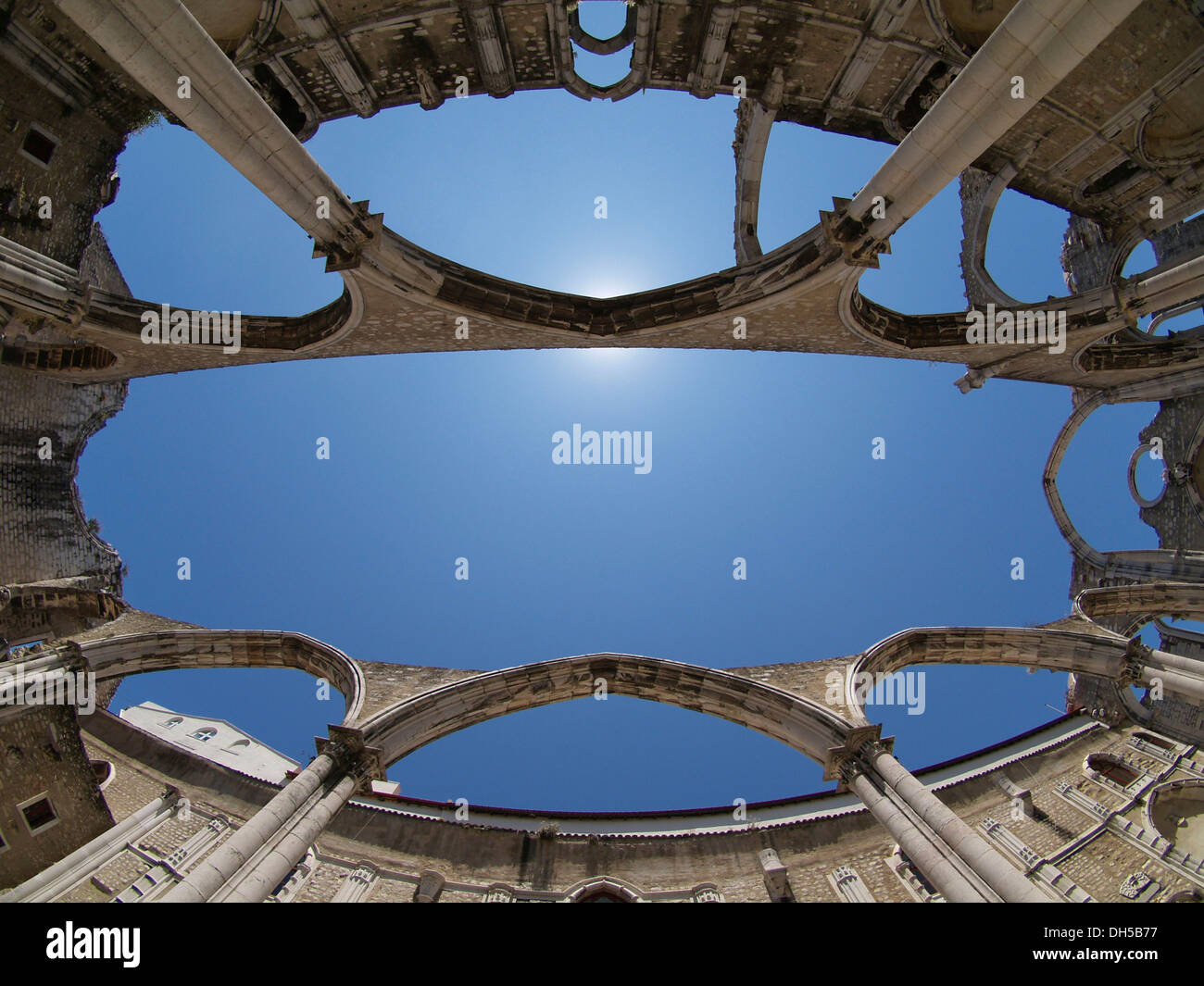 Monastère en ruines, Igreja do Carmo, Lisbonne, Portugal, Europe Banque D'Images