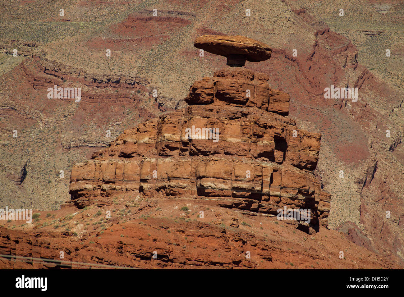 Mexican Hat près de Monument Valley, Arizona Banque D'Images