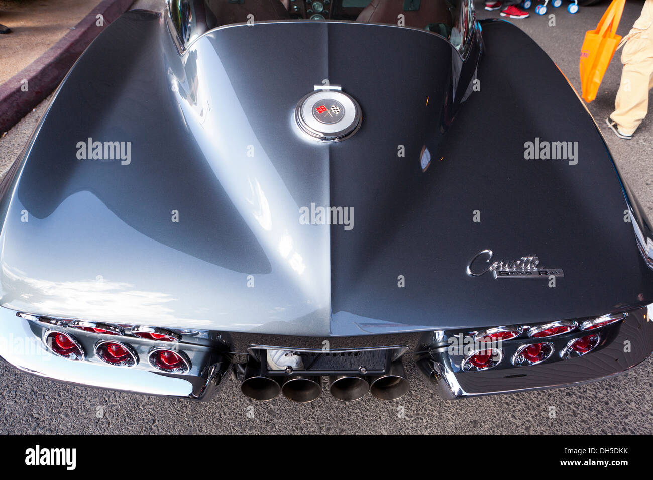 1964 Corvette Stingray vue arrière Banque D'Images