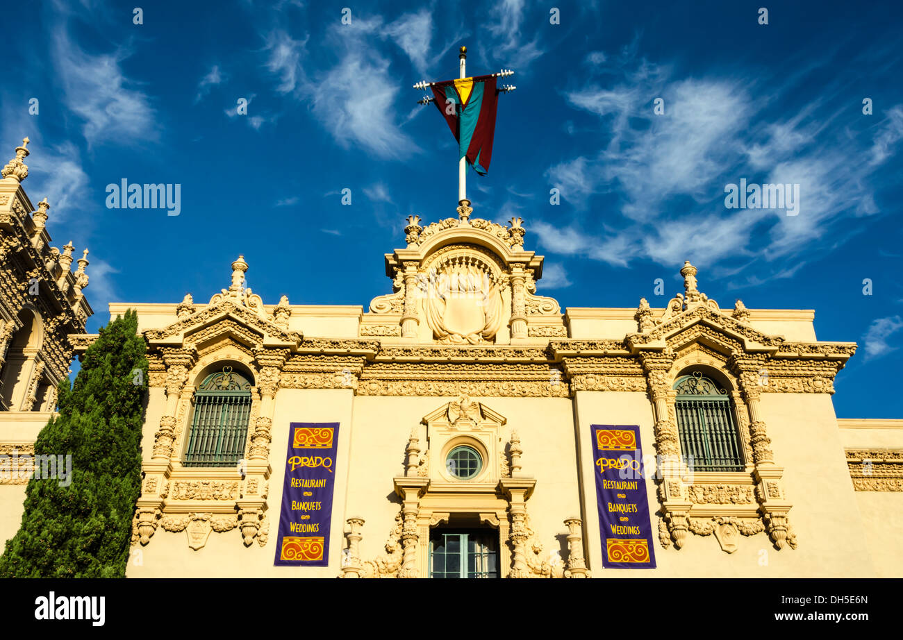 Maison d'accueil du bâtiment. Balboa Park, San Diego, California, United States. Banque D'Images