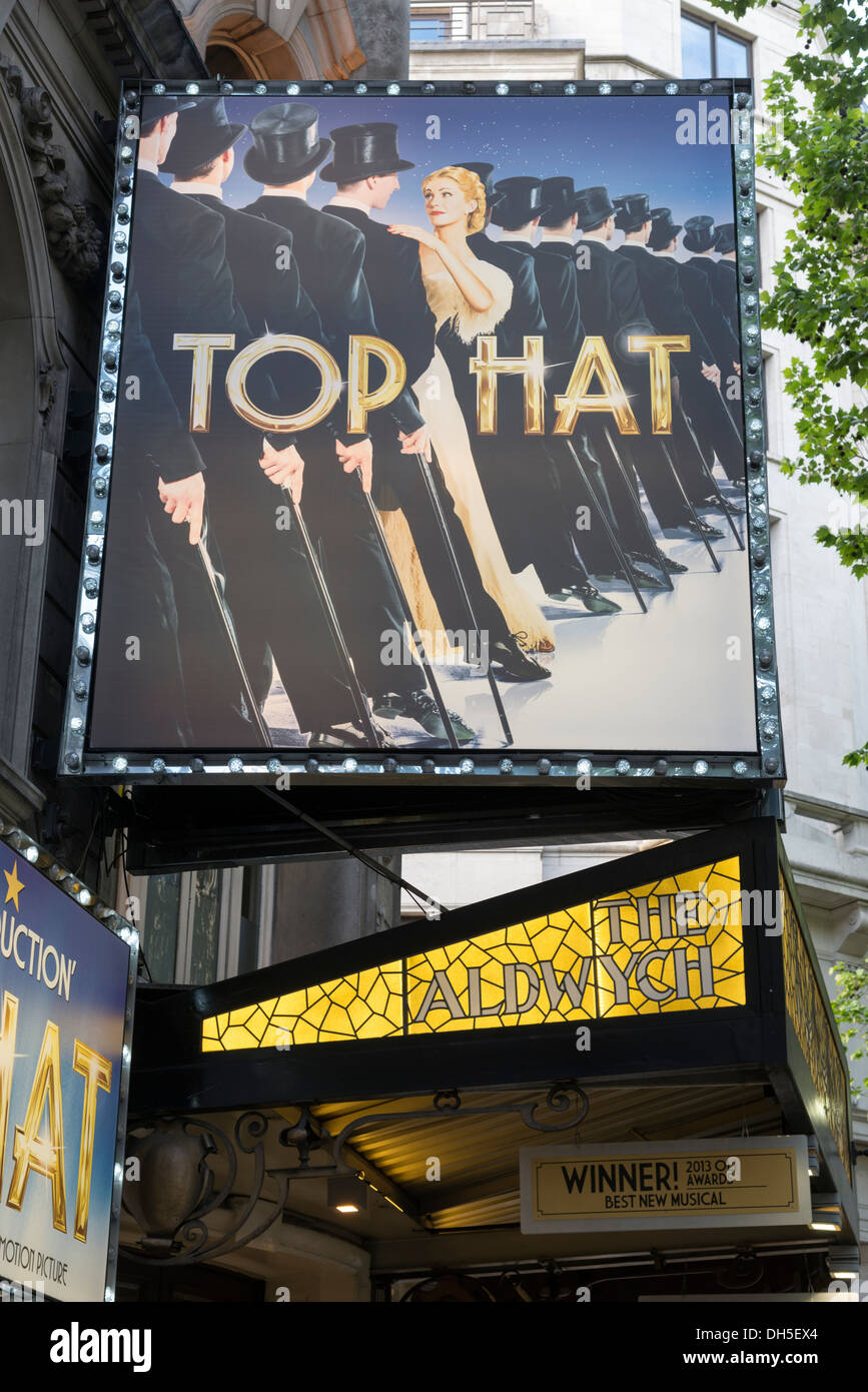 Top Hat jouer à l'Aldwych Theatre, London, England, UK Banque D'Images