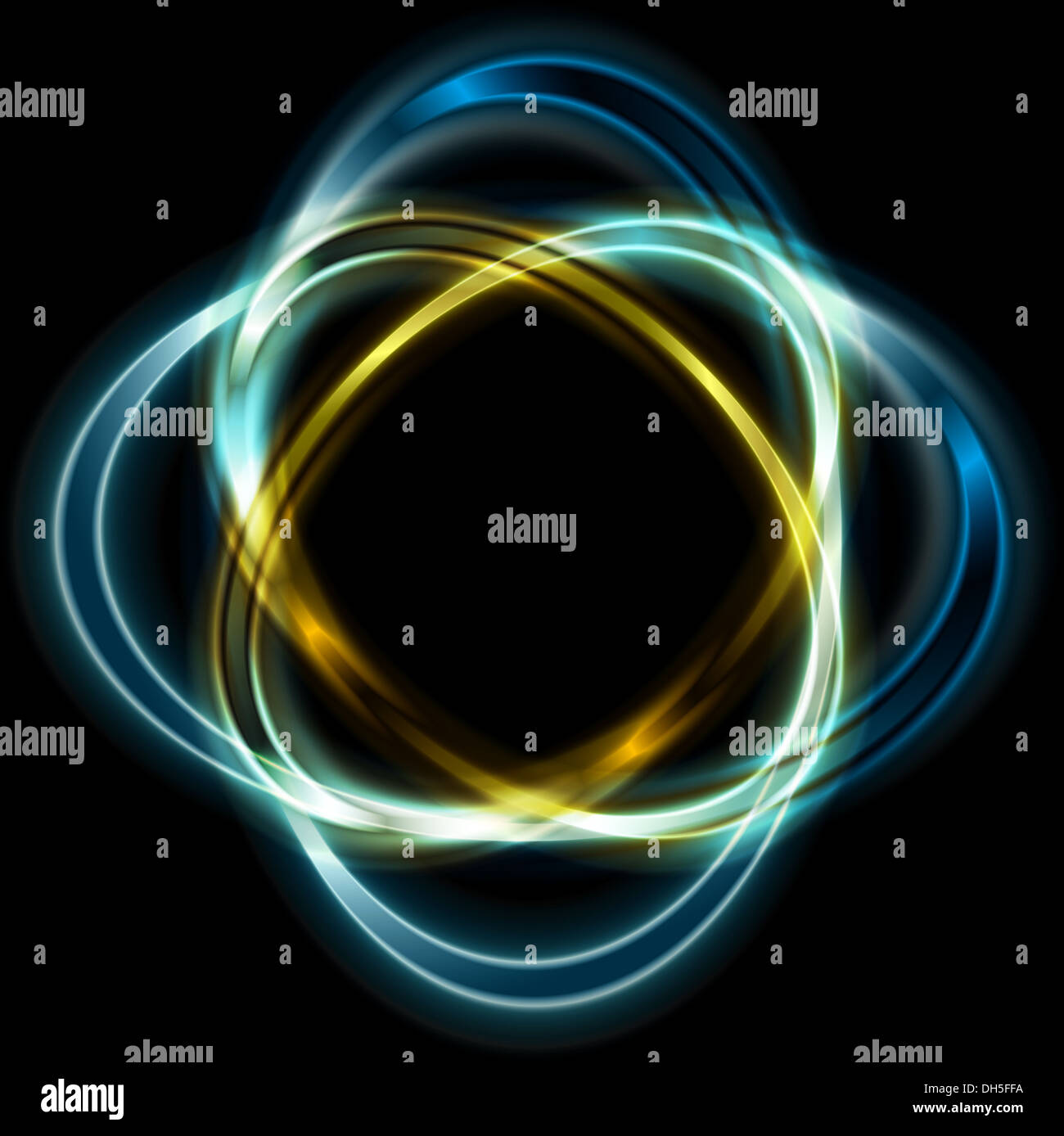 Logo en couleur. Orange et bleu vif des formes. Vecteur Eps 10 Banque D'Images