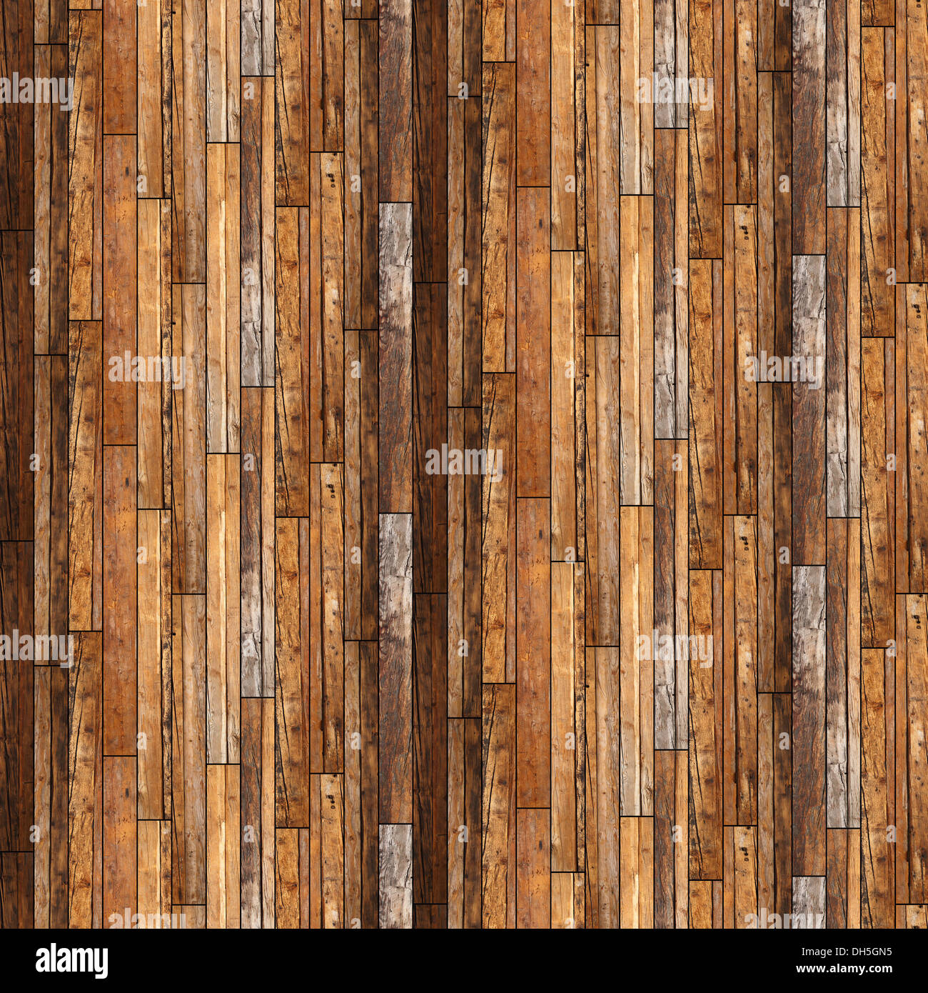 Parquet en bois acajou texturé vintage montage parallèle, Banque D'Images