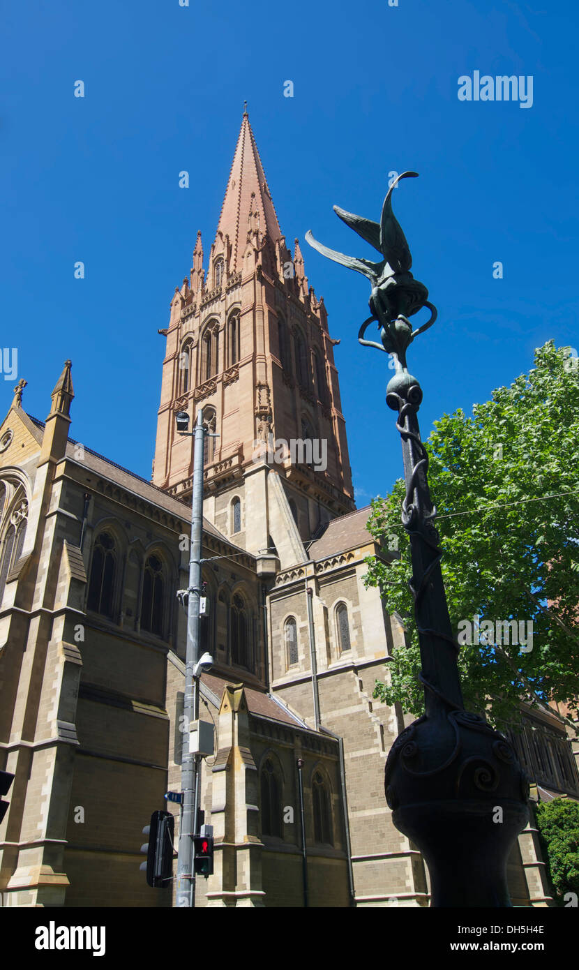 St Pauls Cathedral Victoria Melbourne Australie Banque D'Images
