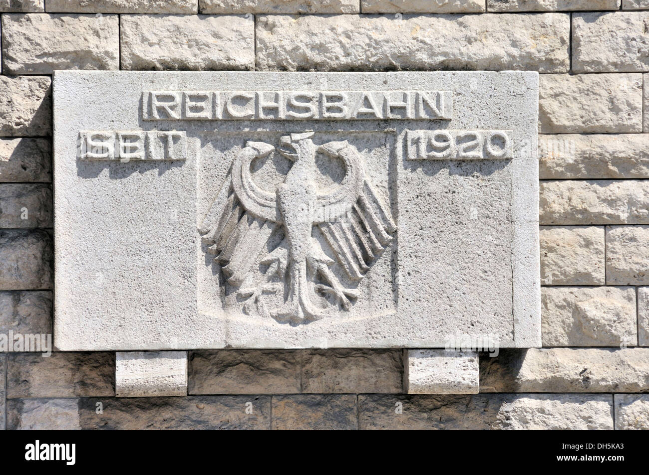 Federal Railroad Administration, ancien Reichsbahn state railroad, Arnulf-Klett-Platz, la place de la gare principale Banque D'Images