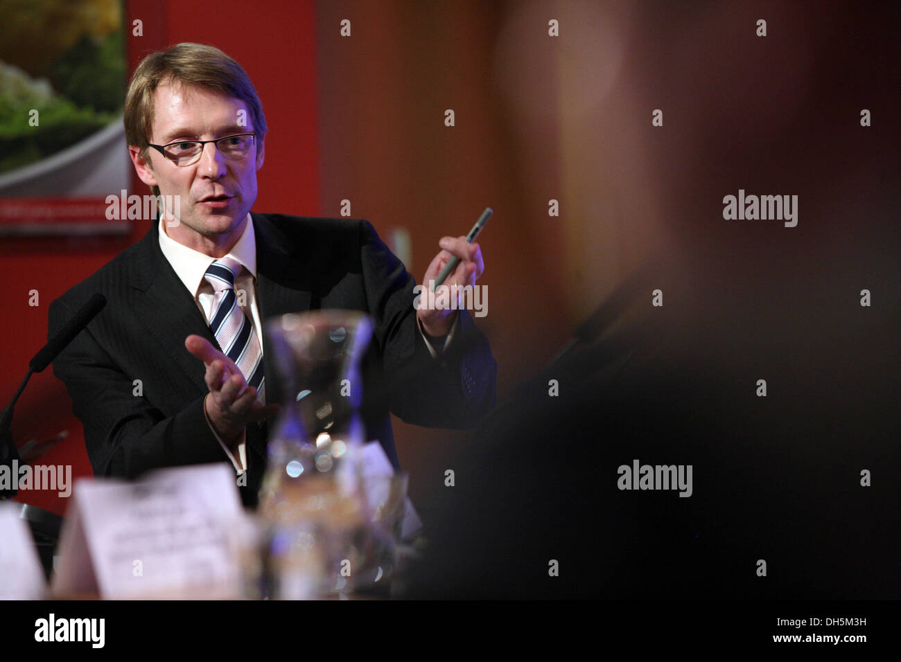 Présentateur télé et radio Andy grue. Banque D'Images