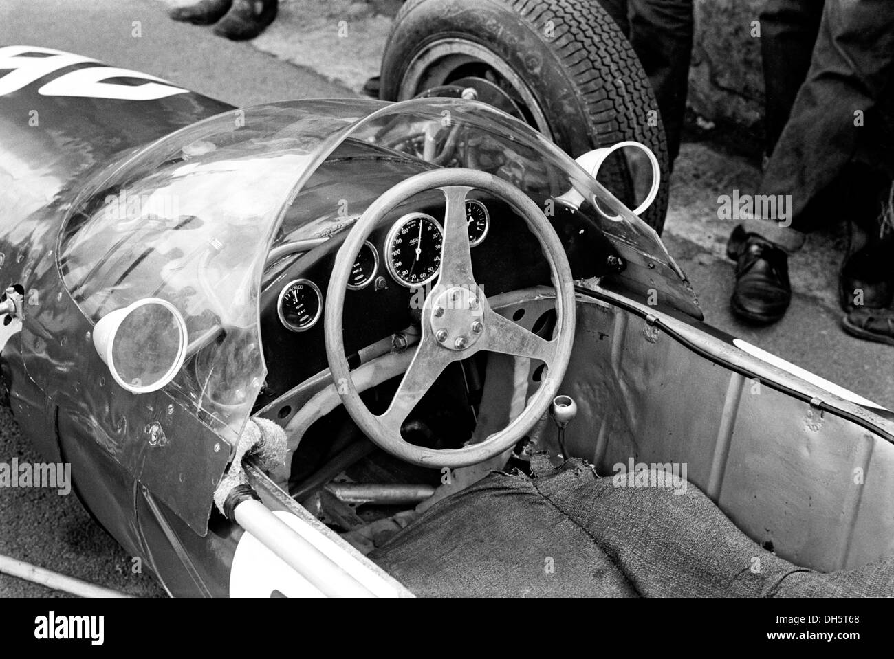 Cockpit ATS GP de Belgique, à Spa-Francorchamps, Belgique 9 Juin 1963 Banque D'Images