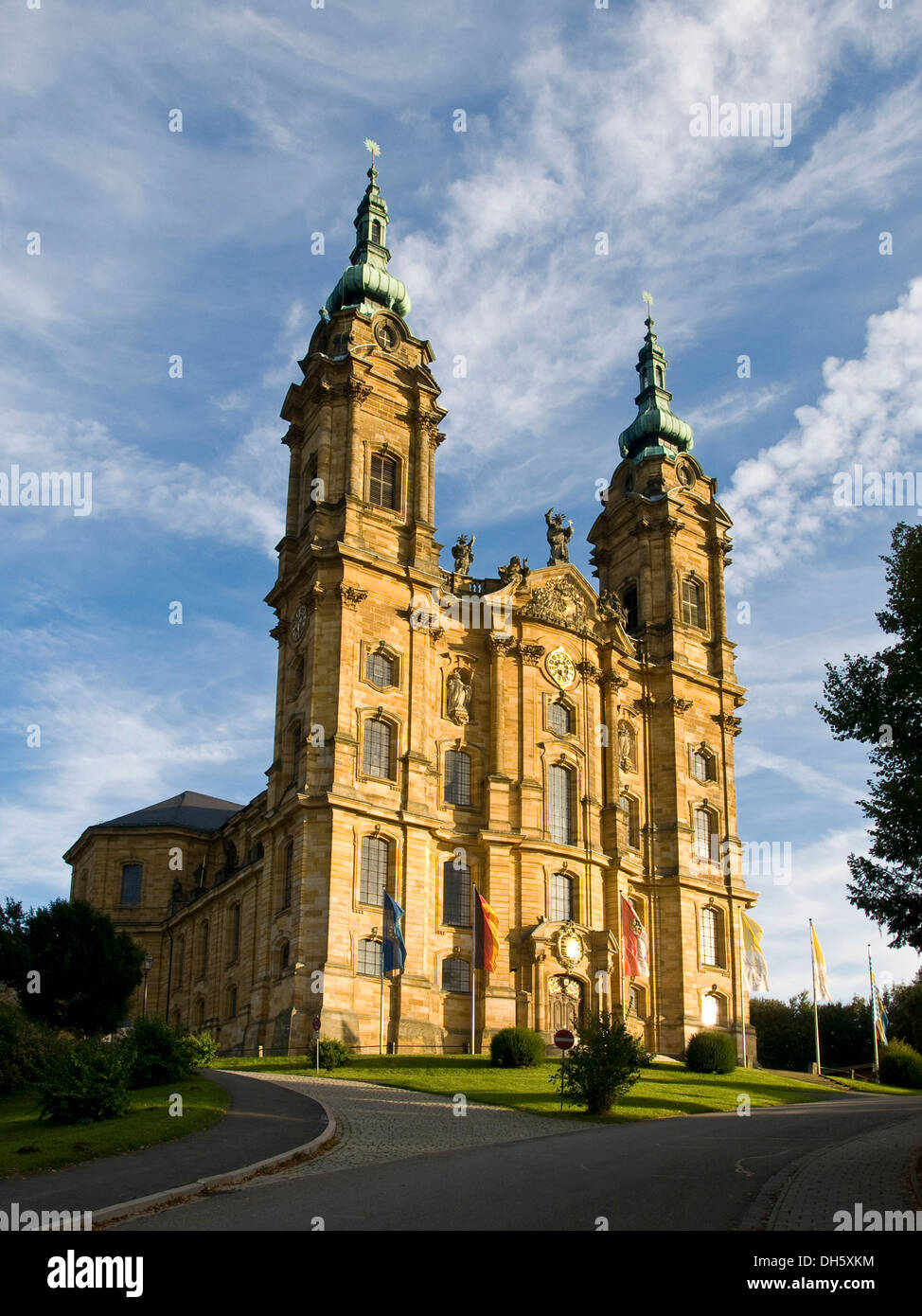 Église de pèlerinage, basilique Vierzehnheiligen Bad Staffelstein, Oberes Maintal salon, Franconia, Bavaria Banque D'Images