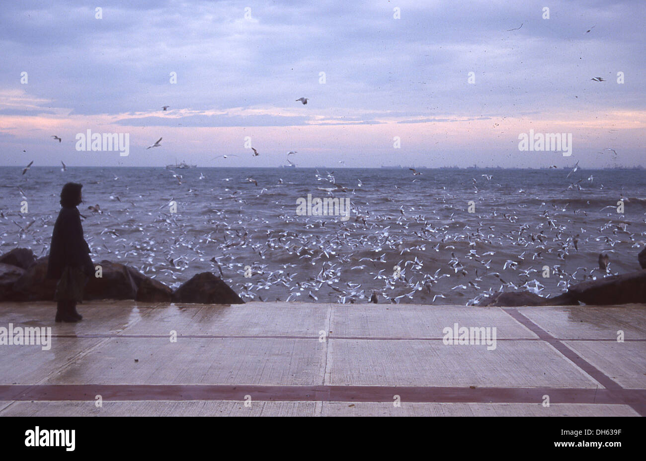 Le détroit des Dardanelles à Istanbul, Turquie Banque D'Images