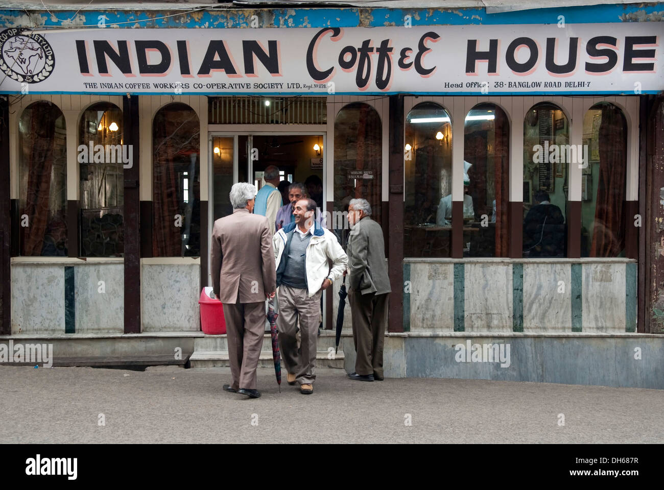 L'Indian Coffee House, Shimla, Inde, Asie Banque D'Images