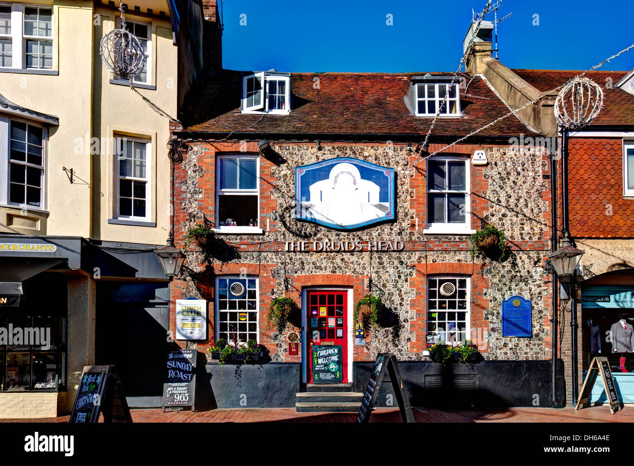 Les Druides Head Public House, The Lanes, Brighton, Sussex, Angleterre Banque D'Images