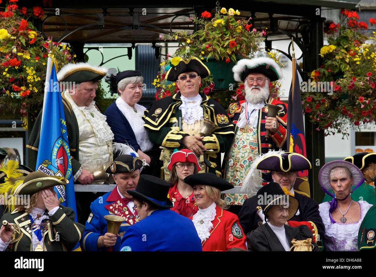 Photo de groupe des participants de l'édition 2011 du concours de crieur, Banbury Banque D'Images