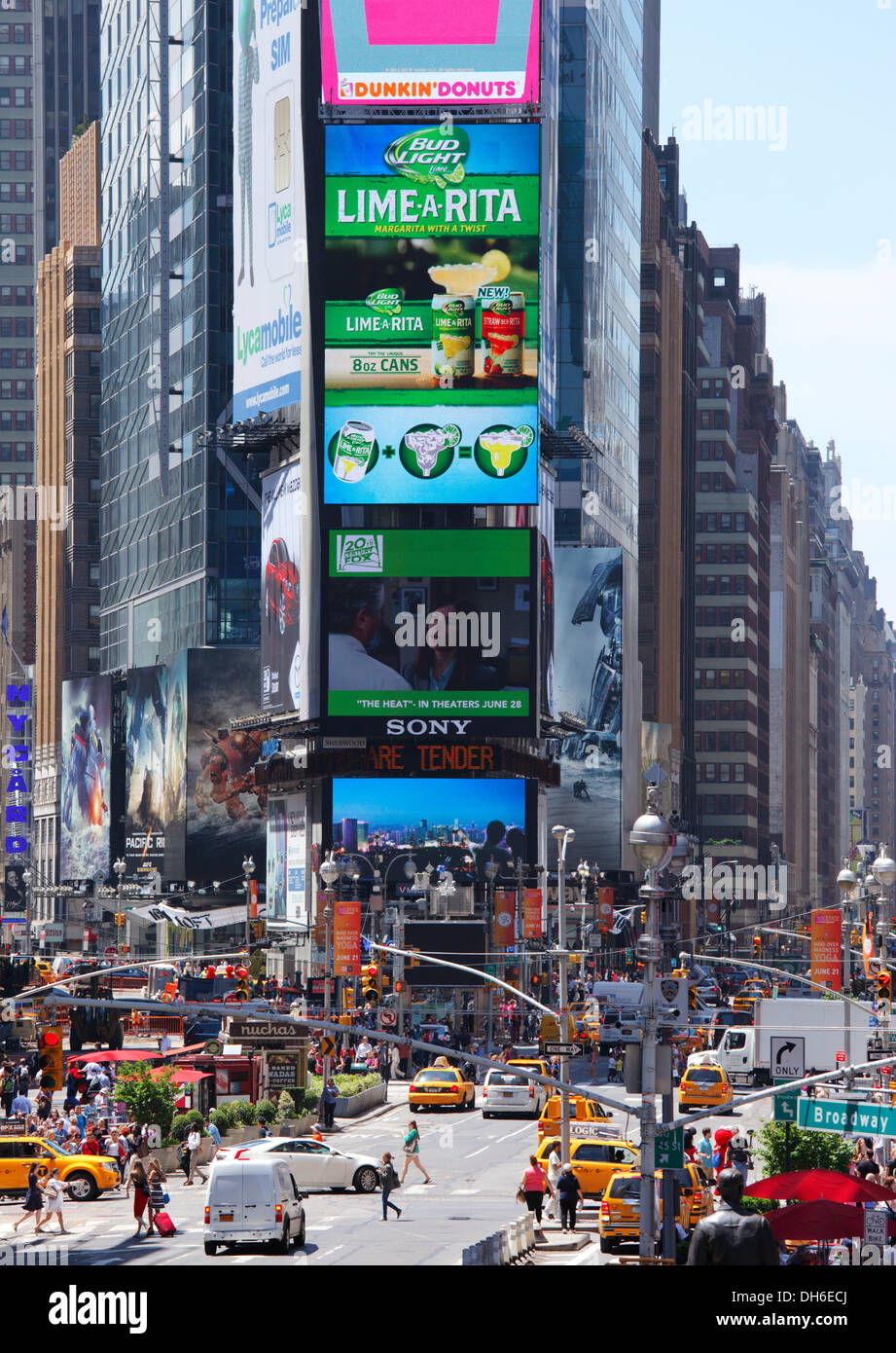 Times Square à New York, USA. Banque D'Images