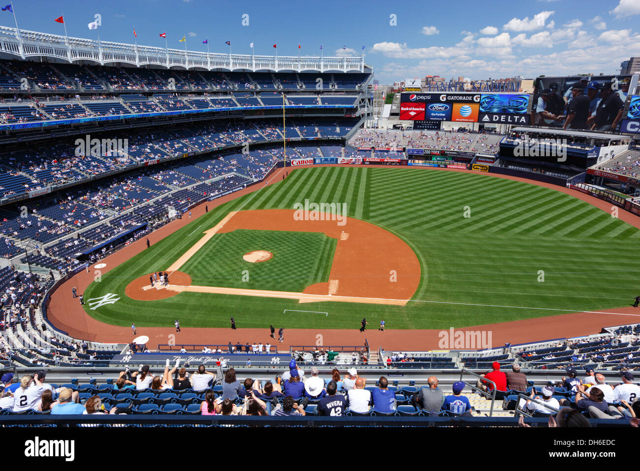 Le Yankee Stadium, Bronx, New York, USA. Banque D'Images