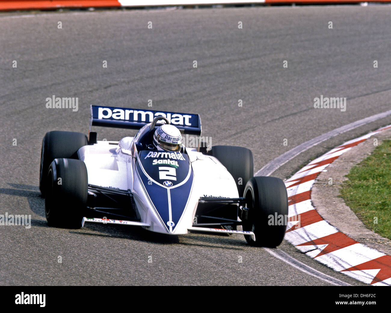 Riccardo Patrese dans une Brabham BT50 dans le Dutch GP, Zandvoort, Pays-Bas 1982. Banque D'Images