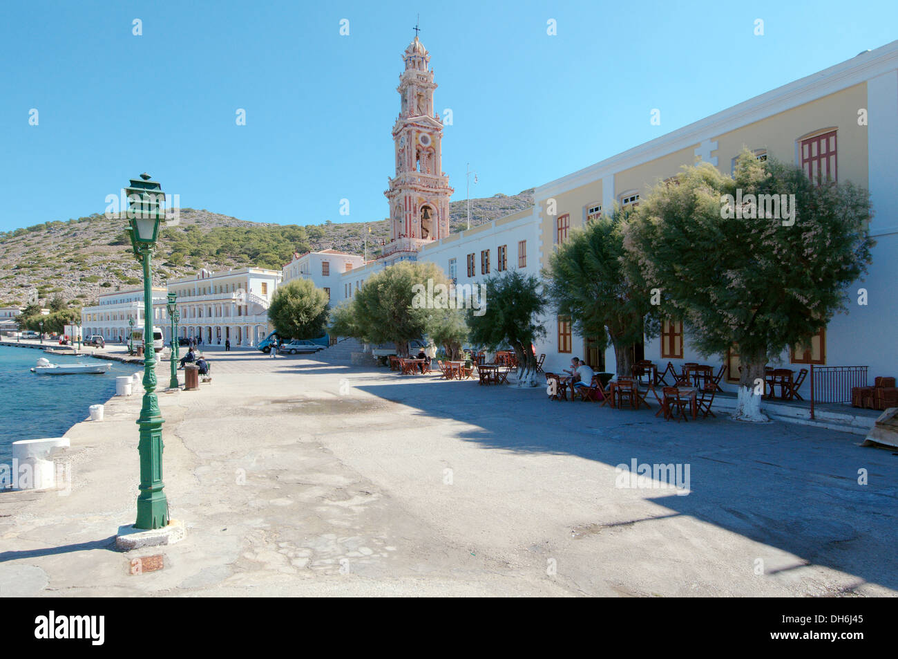 Paysage urbain de l'île, Symi, Grèce Banque D'Images