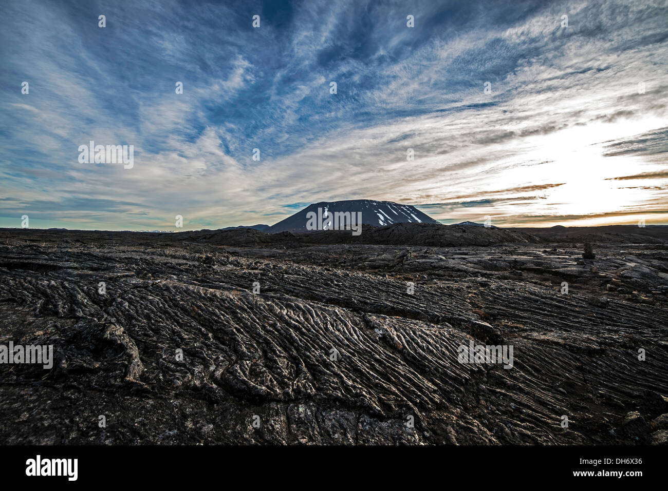 La formation de lave Akureyri Islande du Nord Europe Banque D'Images