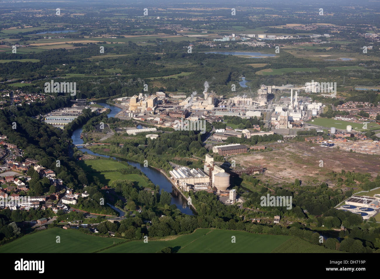 Tata Chemicals (anciennement ICI) Winnington, Cheshire Banque D'Images