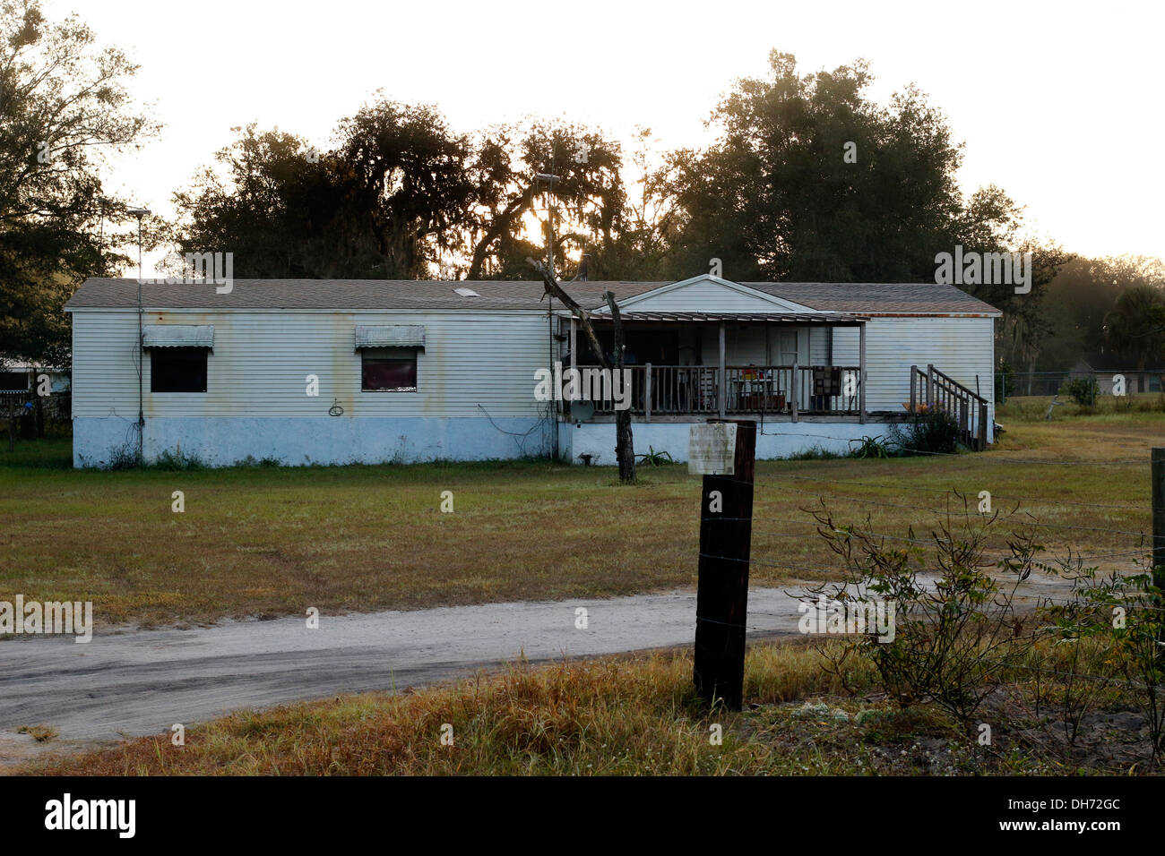 Ancienne petite maison en bois en Floride, USA. Novembre 2013 Banque D'Images