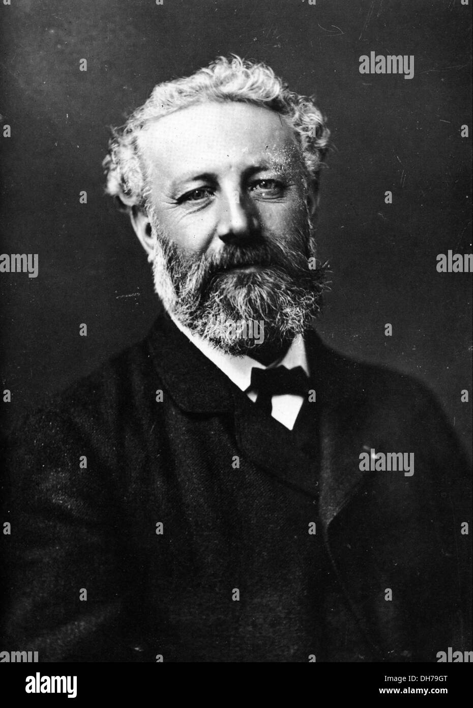 Jules Verne - écrivain français - Portrait photographique par Félix Nadar Banque D'Images