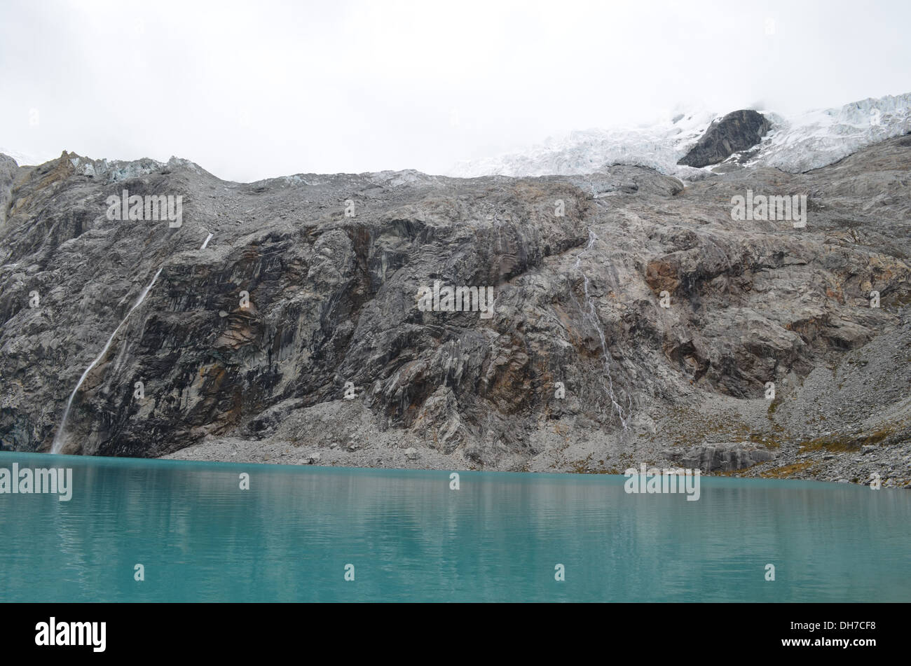 Laguna 69 dans la Cordillera Blanca, près de Huaraz Peru Banque D'Images