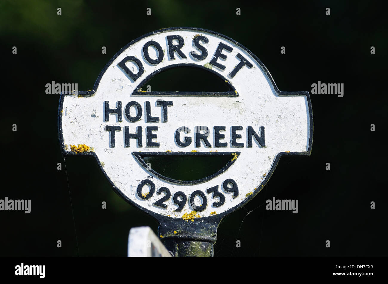 Le sommet d'un fingerpost traditionnel Dorset UK Banque D'Images