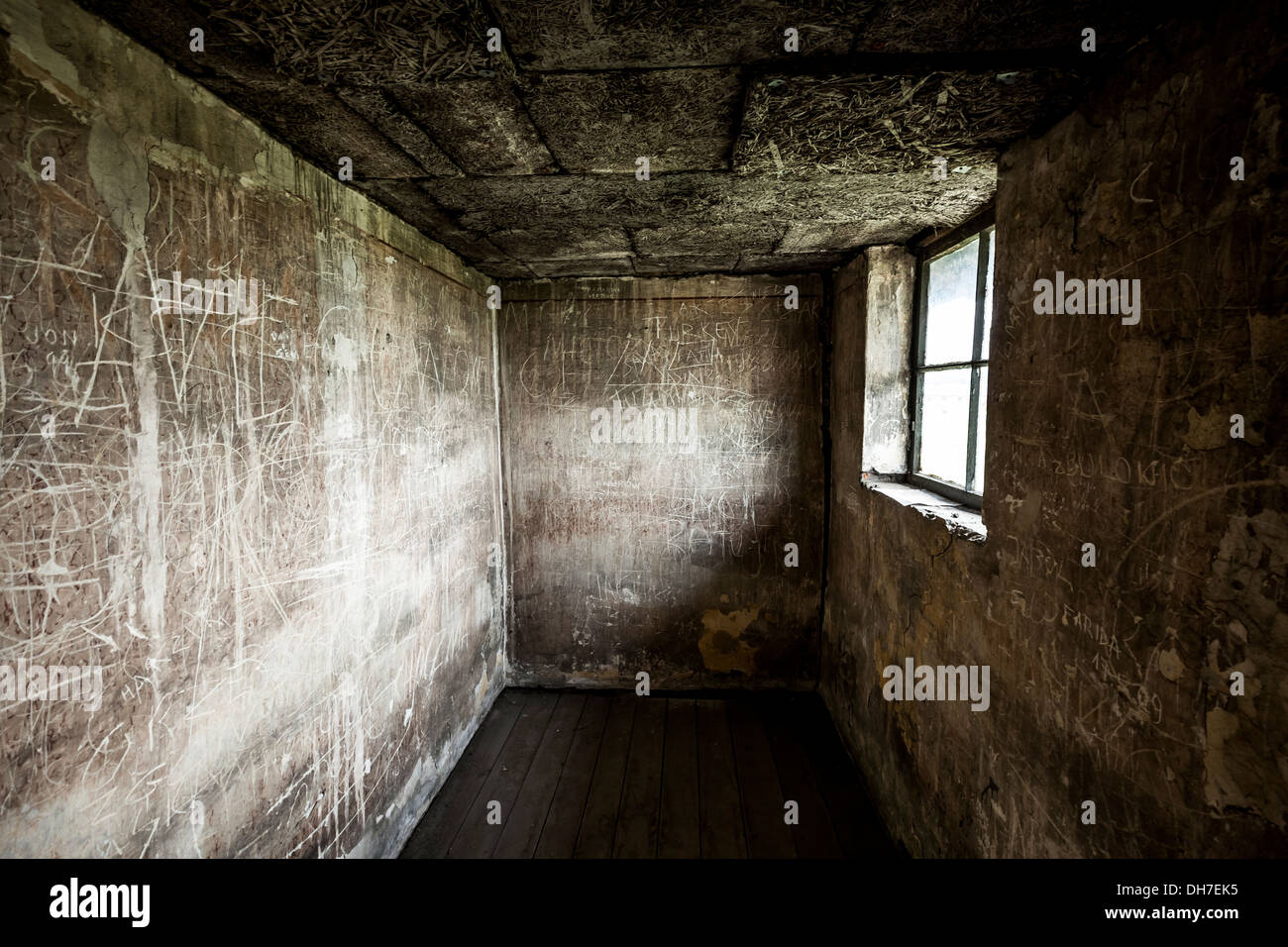 Camp de concentration d'Auschwitz à Oswiecim, Pologne. Banque D'Images