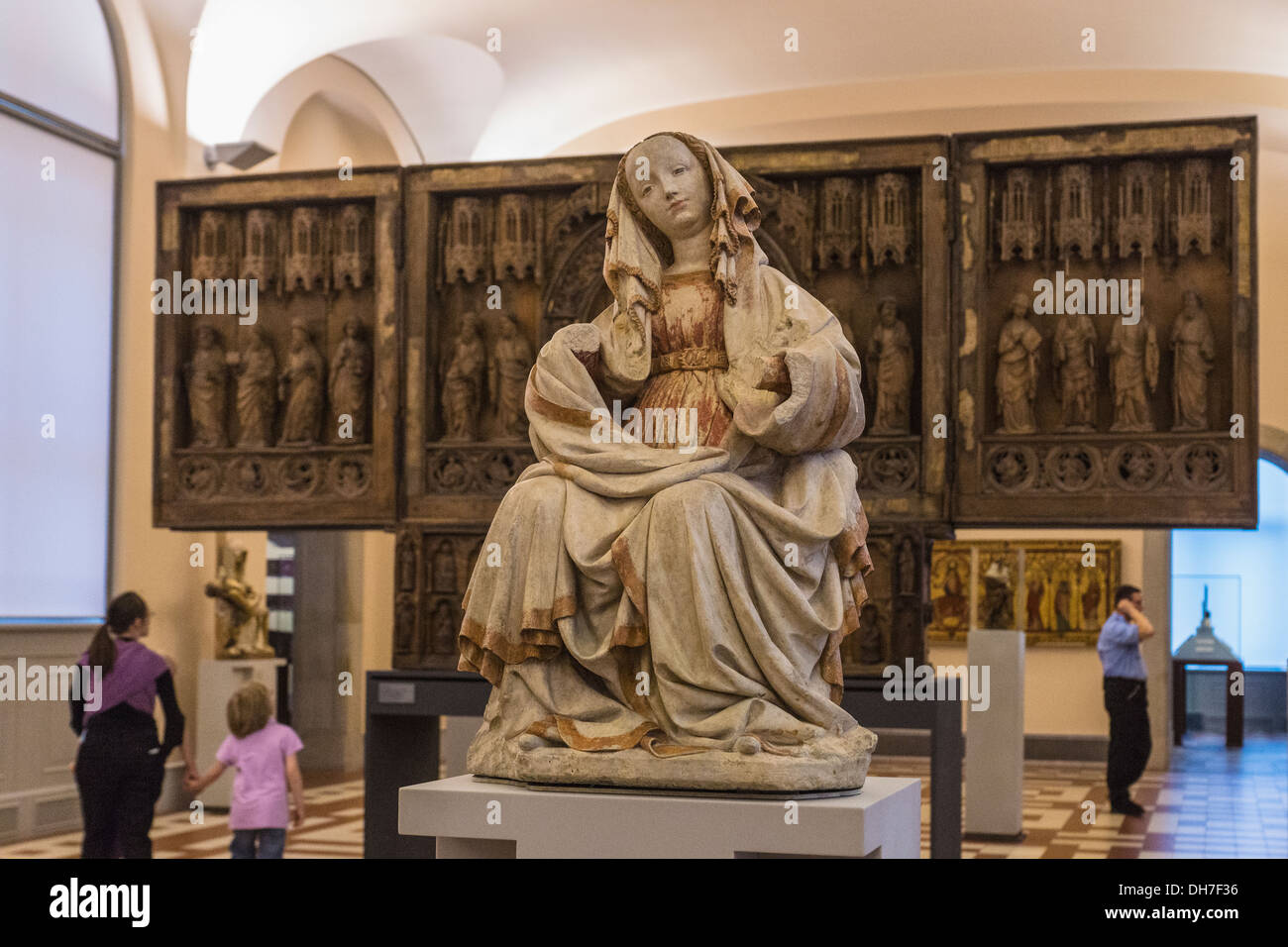 Avec l'allemand et le français de l'art médiéval religieux au Musée de Bode, Berlin Banque D'Images