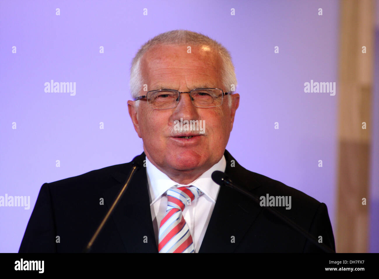 L'ancien président tchèque Václav Klaus Banque D'Images