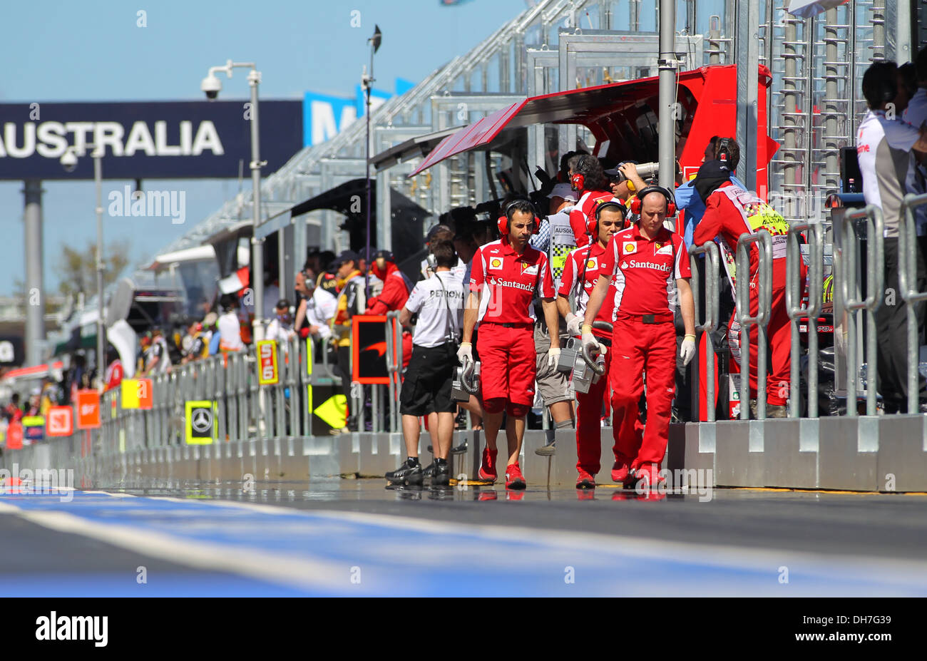 N'atmosphère mula One Grand Prix Race - Melbourne - 16.03.12 Banque D'Images