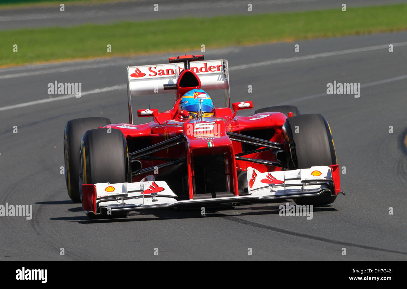 Fernando Alonso n mula One Grand Prix Race - Melbourne - 16.03.12 Banque D'Images