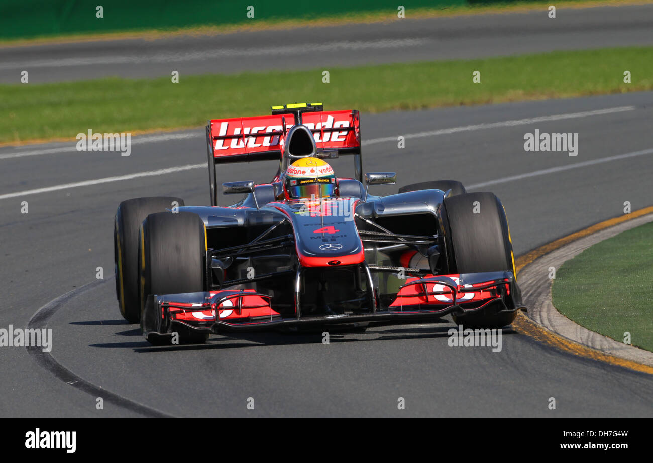 Lewis Hamilton n mula One Grand Prix Race - Melbourne - 16.03.12 Banque D'Images