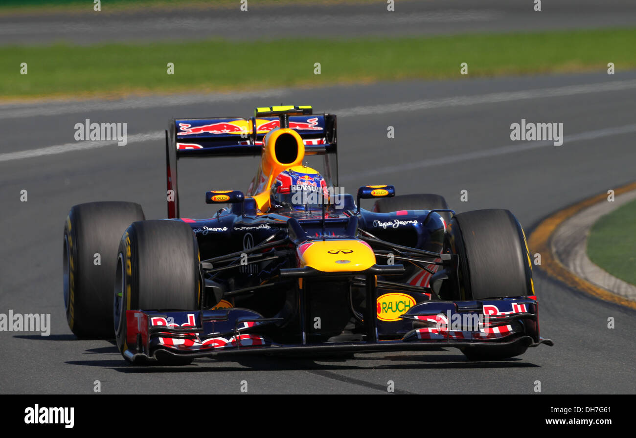 Mark Webber n mula One Grand Prix Race - Melbourne - 16.03.12 Banque D'Images
