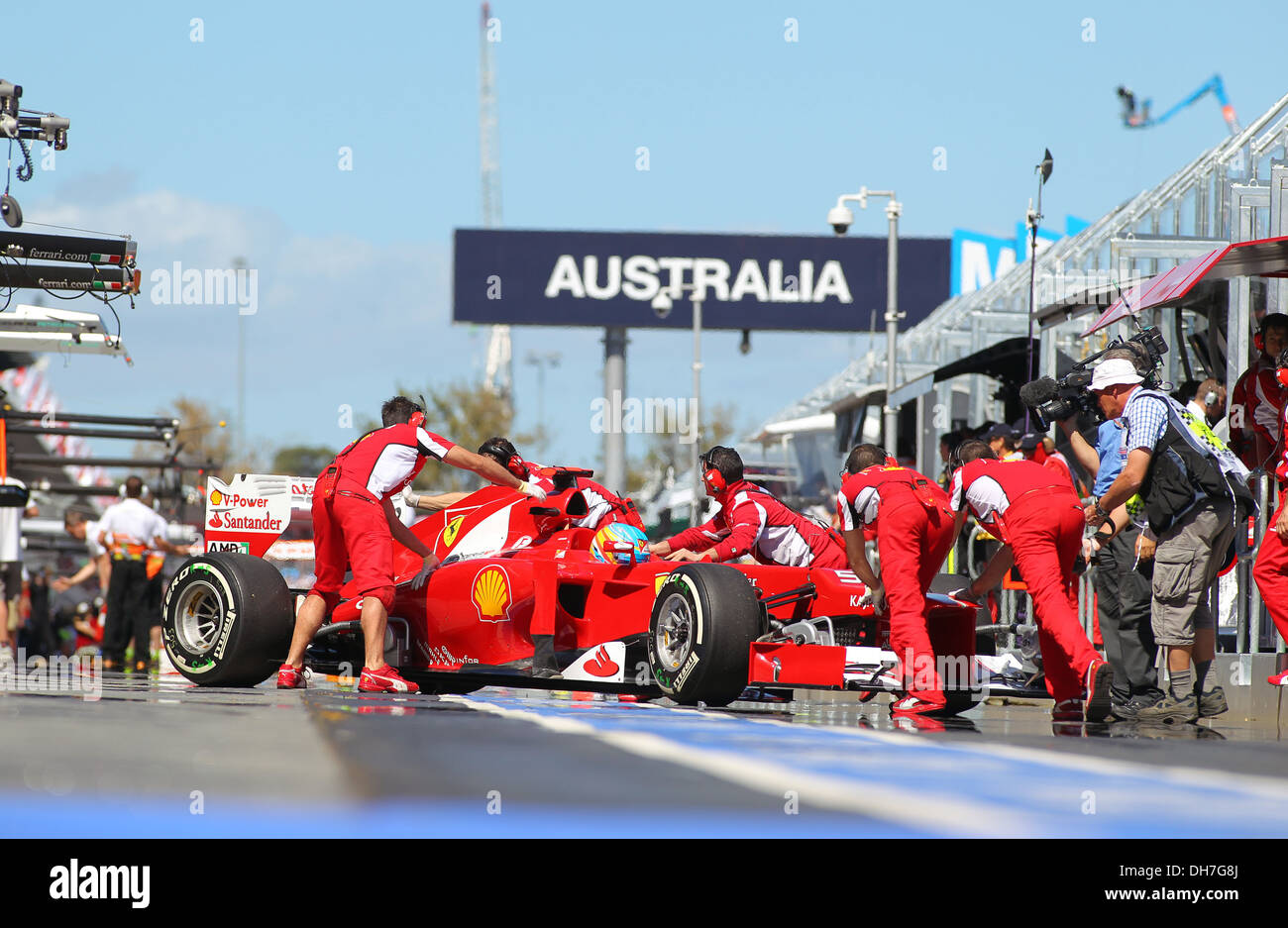 Fernando Alonso n mula One Grand Prix Race - Melbourne - 16.03.12 Banque D'Images