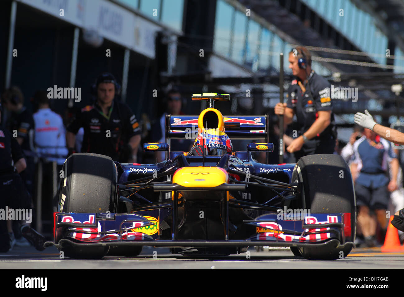Mark Webber n mula One Grand Prix Race - Melbourne - 16.03.12 Banque D'Images