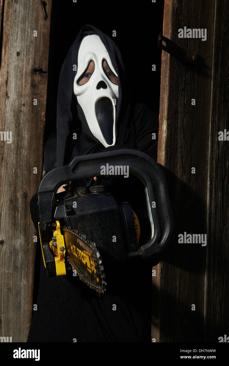 Dans lu0027homme effrayant u0027screamu0027 mask est titulaire du0027ax. Masque de 