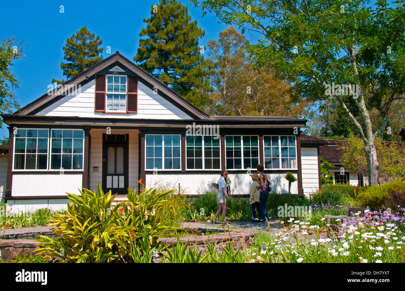 Jack London's Cottage, Parc historique d'état de Jack London, Glen Ellen, Californie Banque D'Images