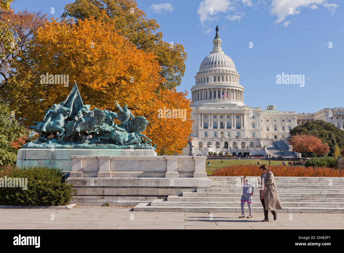 Ulysses S. Grant Mémorial sur le Capitole - Washington, DC USA Banque D'Images