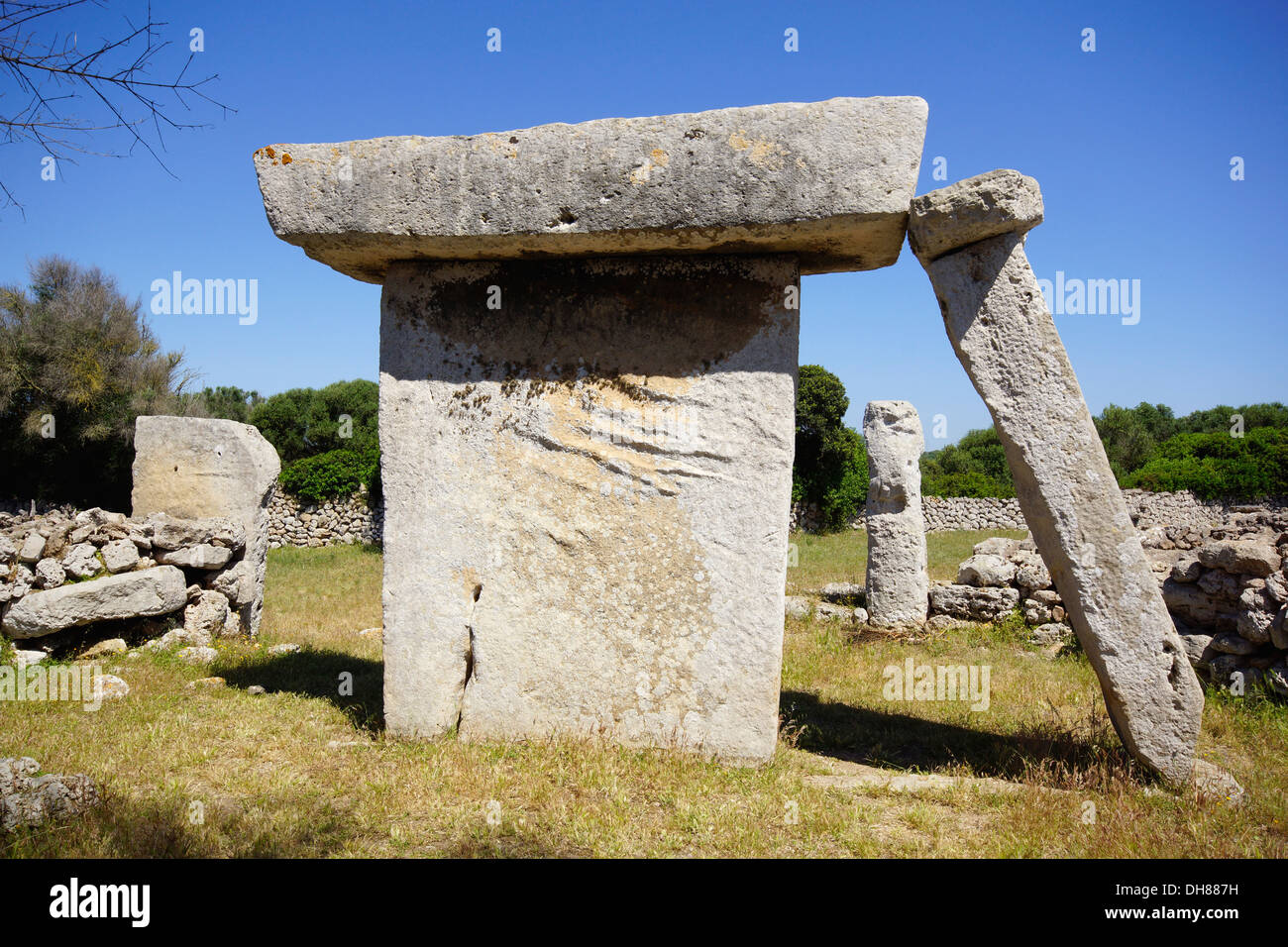 Taula, talati de Dalt, Mao, Minorque, Espagne Banque D'Images