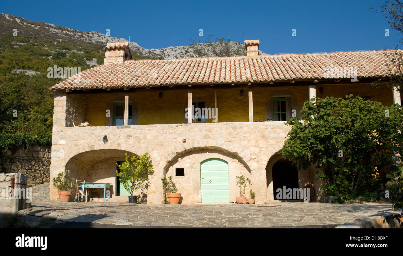 Méditerranée antique house en Croatie Banque D'Images